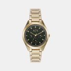 Armani Exchange Round Green Chronograph watch