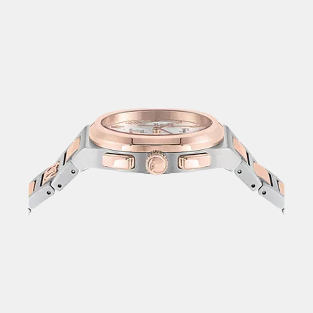 Kr-Ferragamo Elliptical 3 Men Quartz Silver Dial Chronograph Stainless Steel Watch SFKR00323