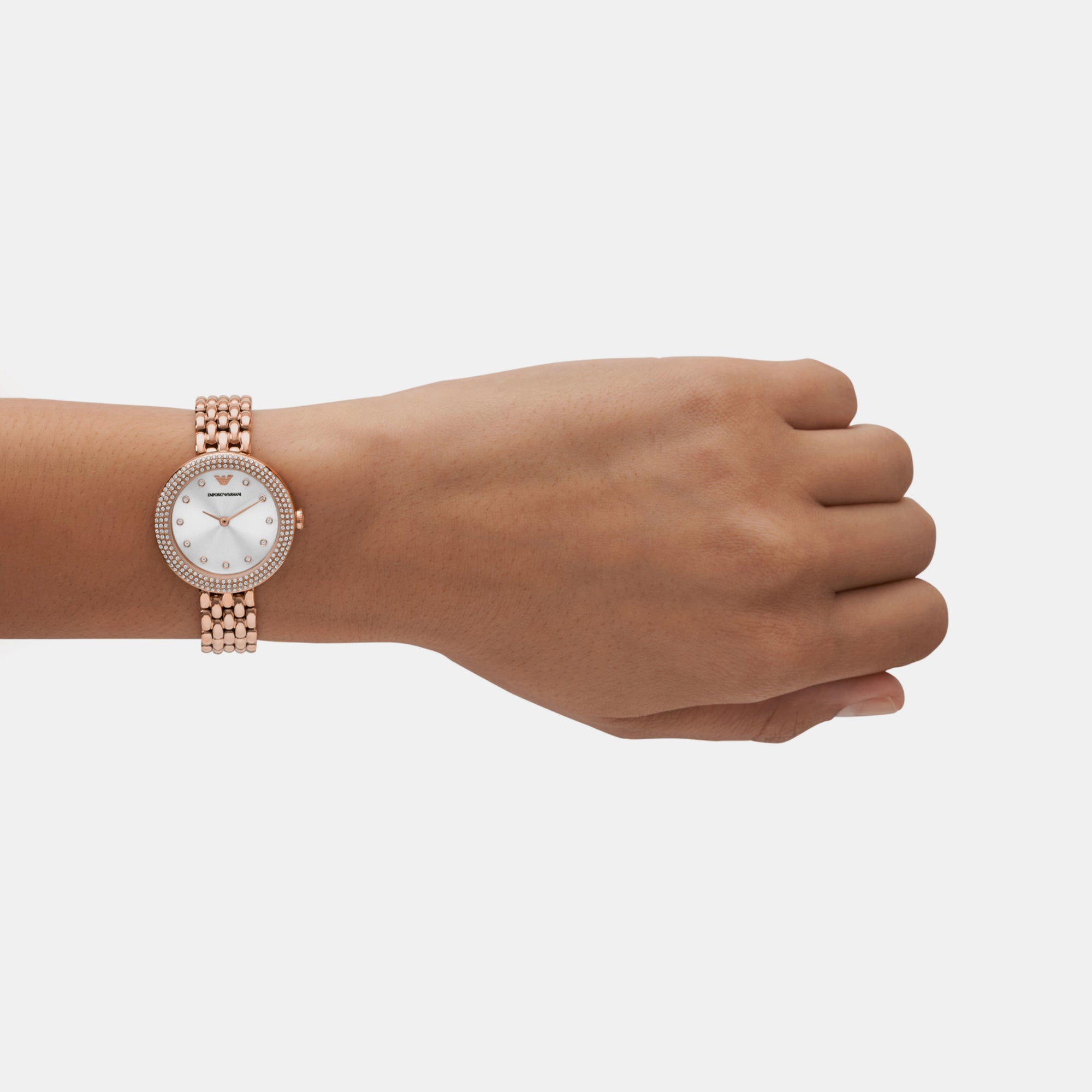 Emporio Armani Women Round Silver watch