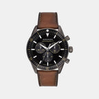 Movado Round Black Chronograph watch