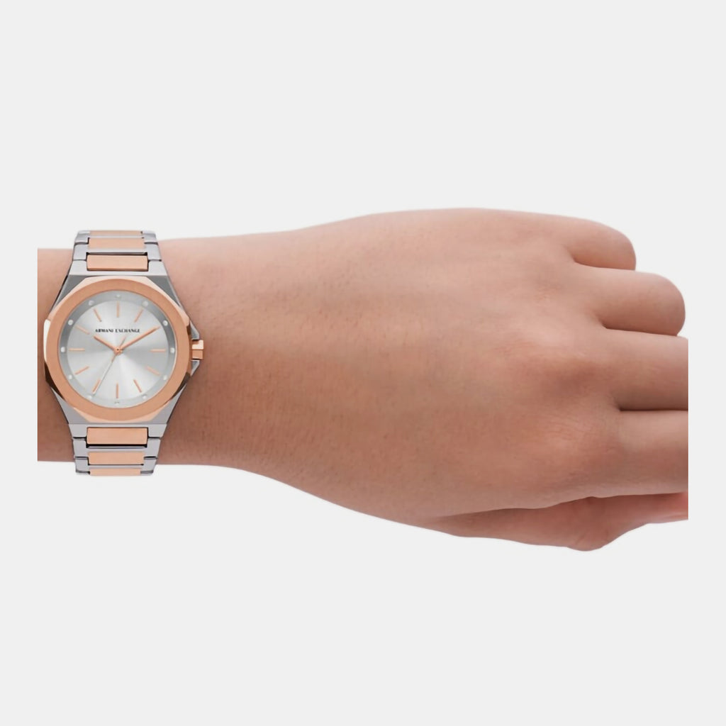 Armani Exchange Women Round Silver watch