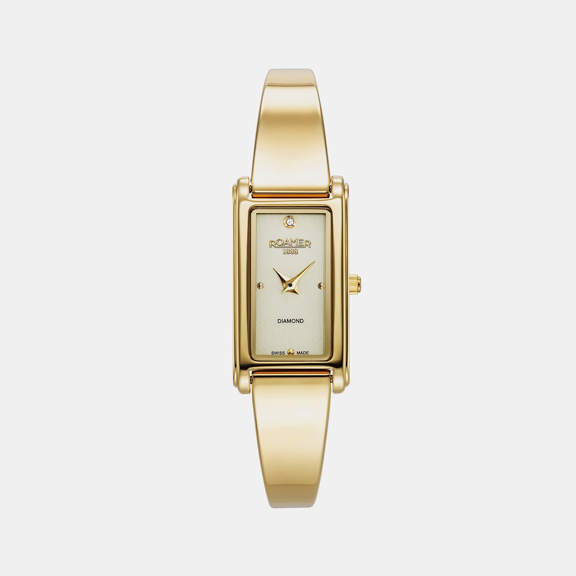 Female Gold Analog Brass Watch 866845 48 35 20