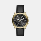 Armani Exchange Round Black Chronograph watch