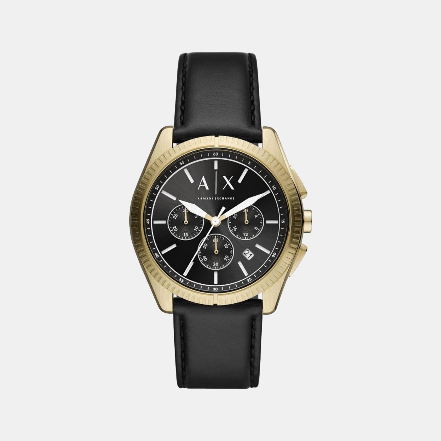 Armani Exchange Round Black Chronograph watch