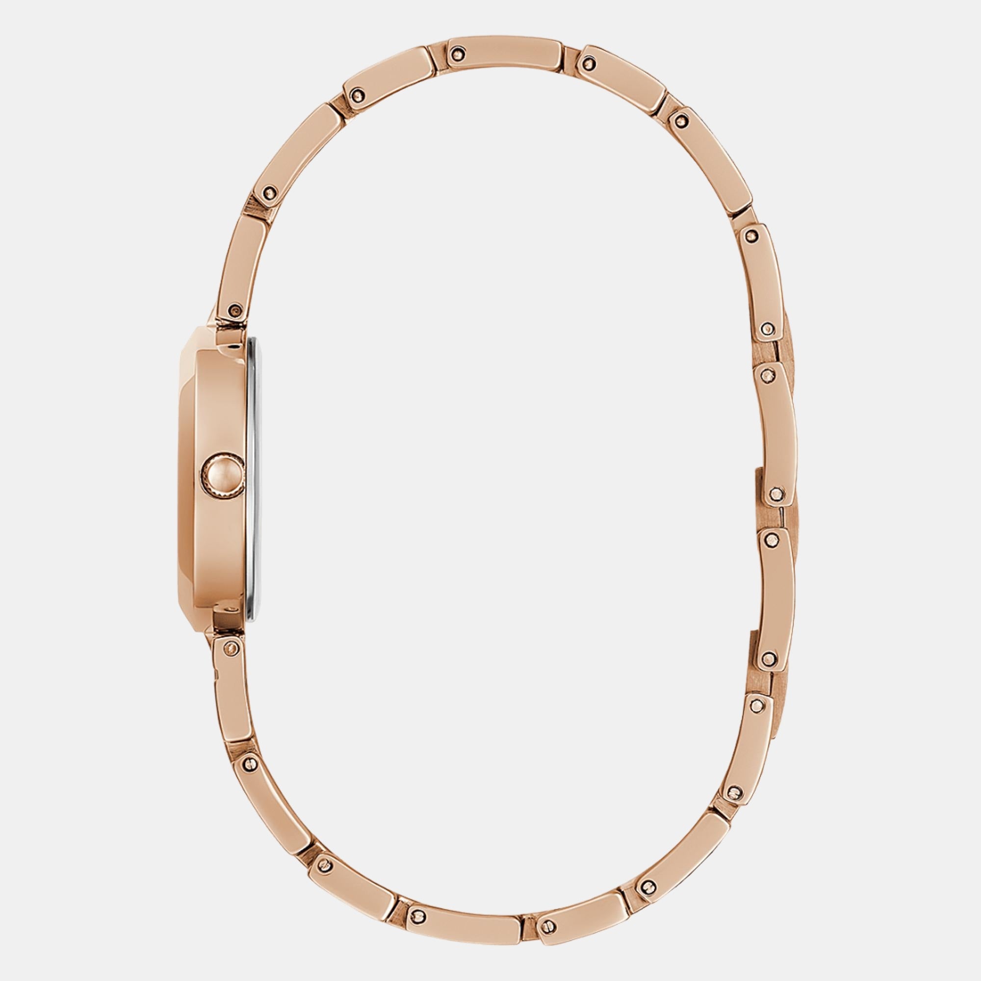 Lady G Women Quartz White Dial Analog Stainless Steel Watch GW0549L3