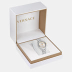 Women Quartz White Dial Analog Stainless Steel Watch VE2S00322