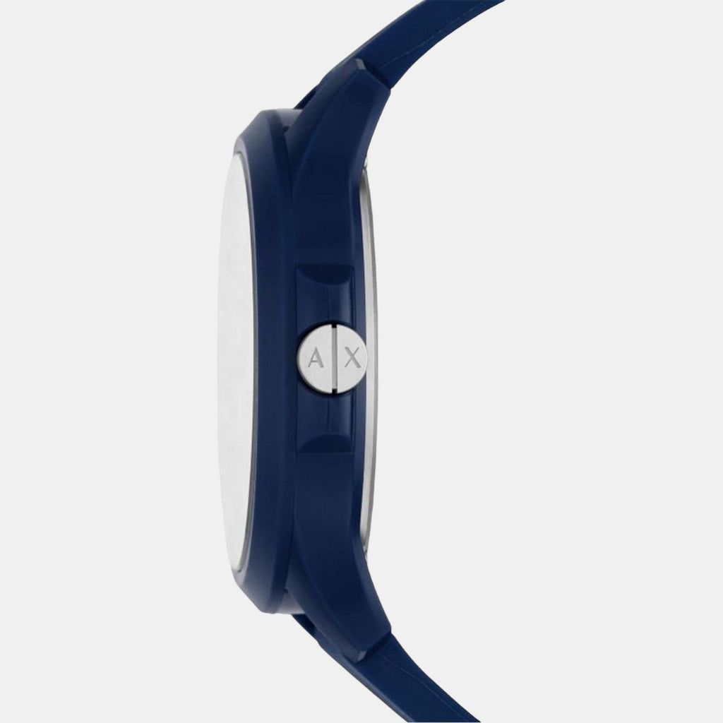 Armani Exchange Men Round Blue watch