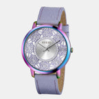 Guess Trend Women Quartz Blue Dial Analog Leather Watch GW0529L4