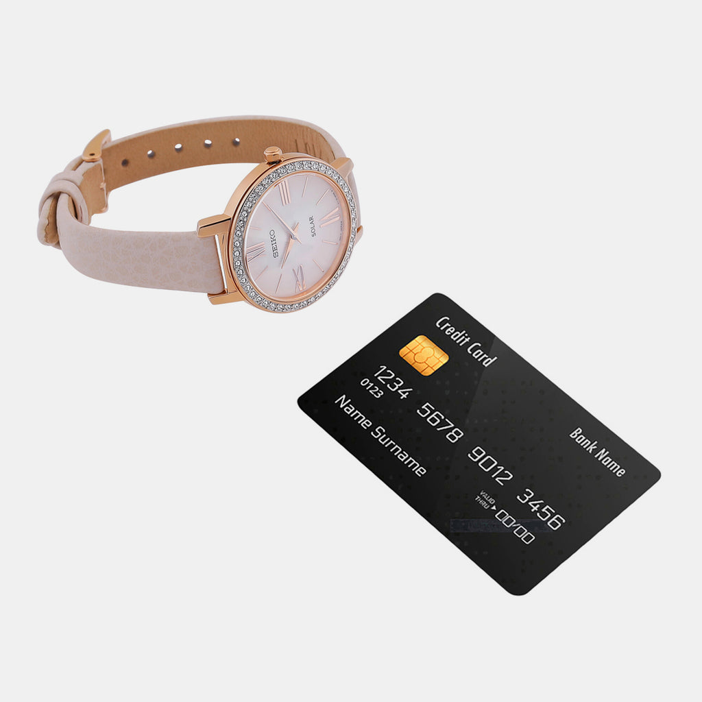 Seiko Leather Pink watch