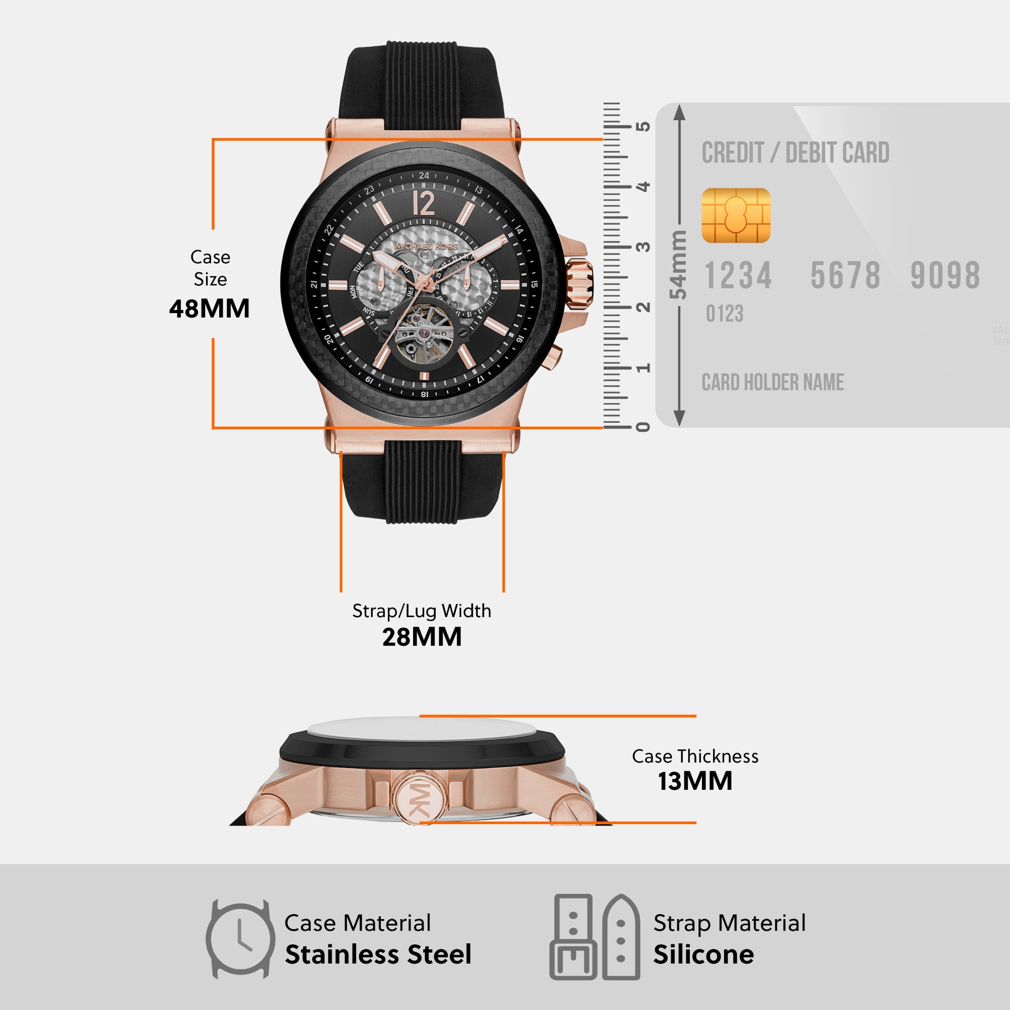 Michael Kors 48 mm Round Automatic watch