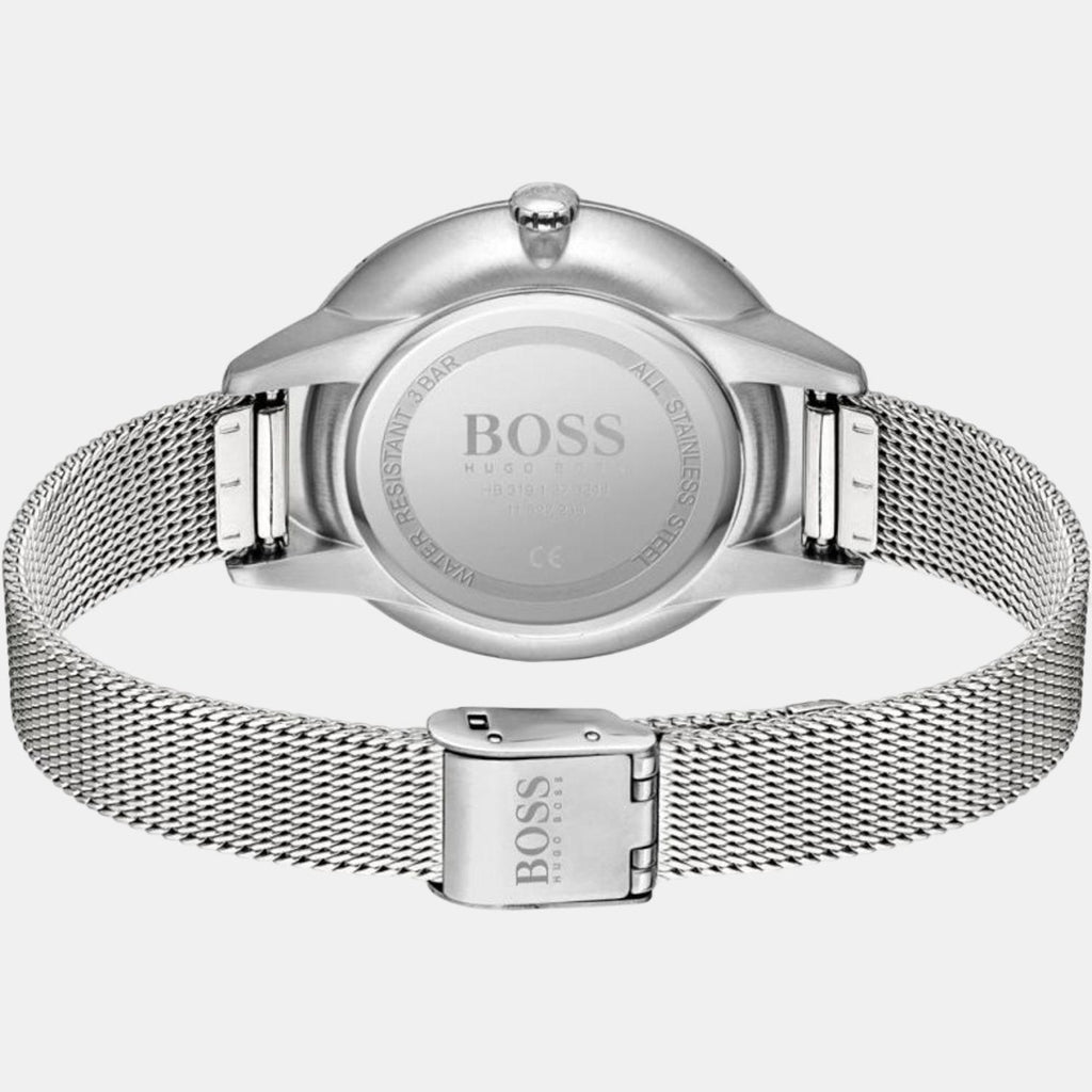 Boss Women Round Silver watch