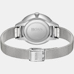 Boss Women Round Silver watch