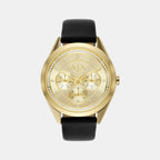 Armani Exchange Round Gold Chronograph watch