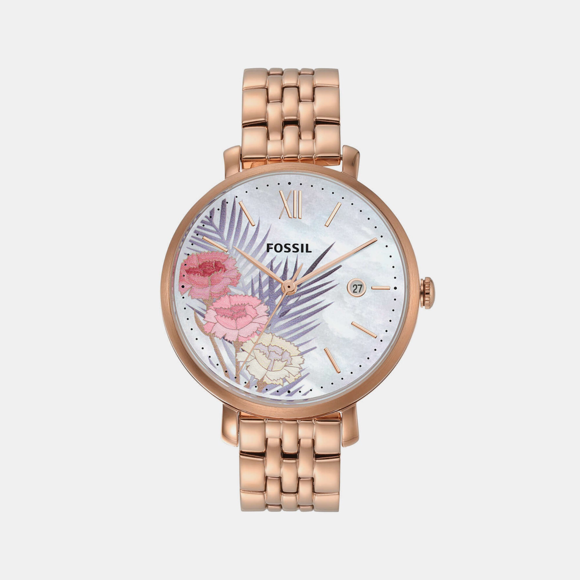 Fossil Round Mother Of Pearl Analog watch