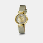 Guess Leather Champagne watch