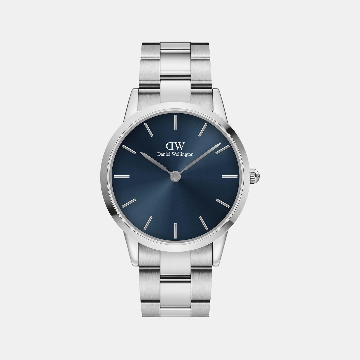 Iconic Male Blue Analog Stainless Steel Watch DW00100448