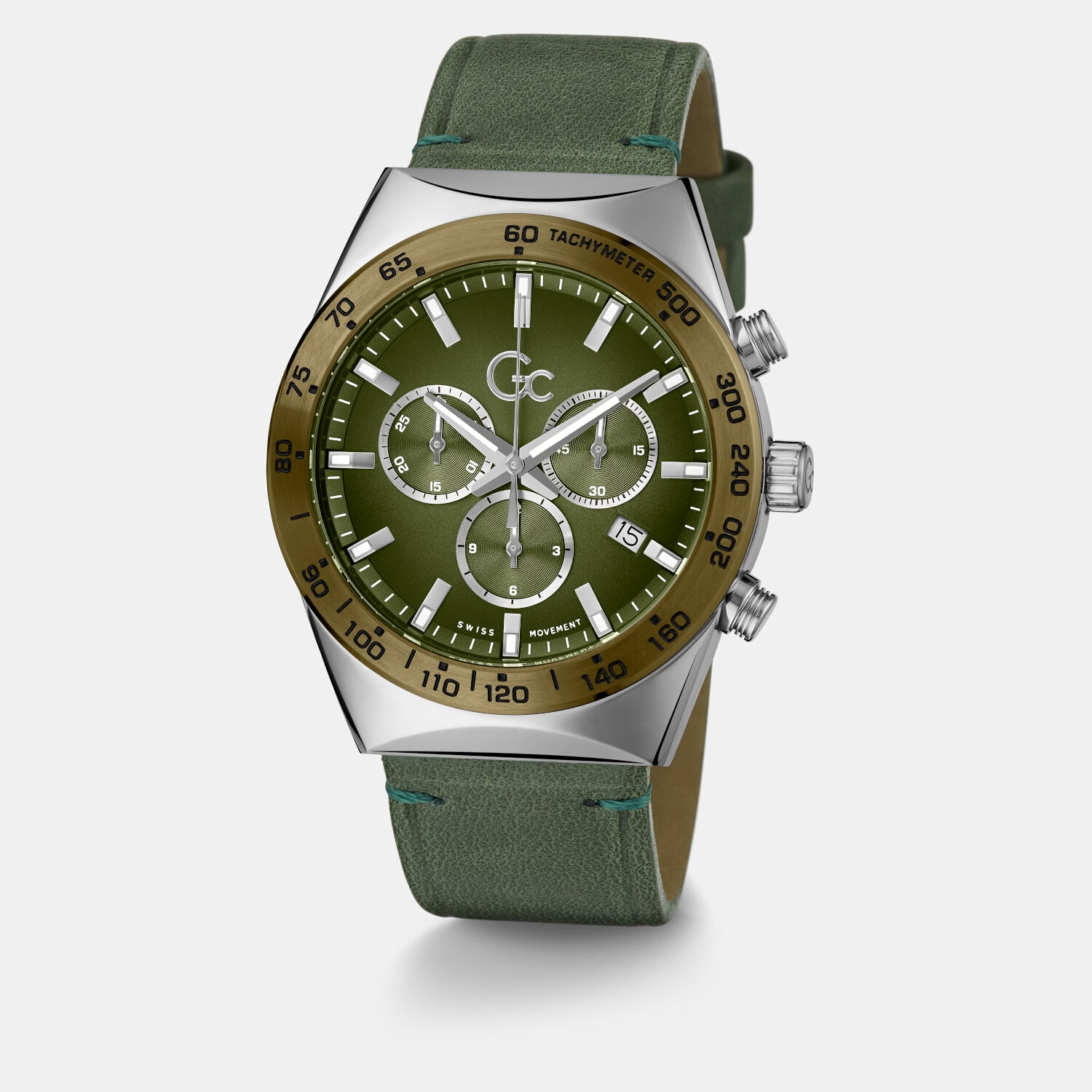 GC Leather Green watch
