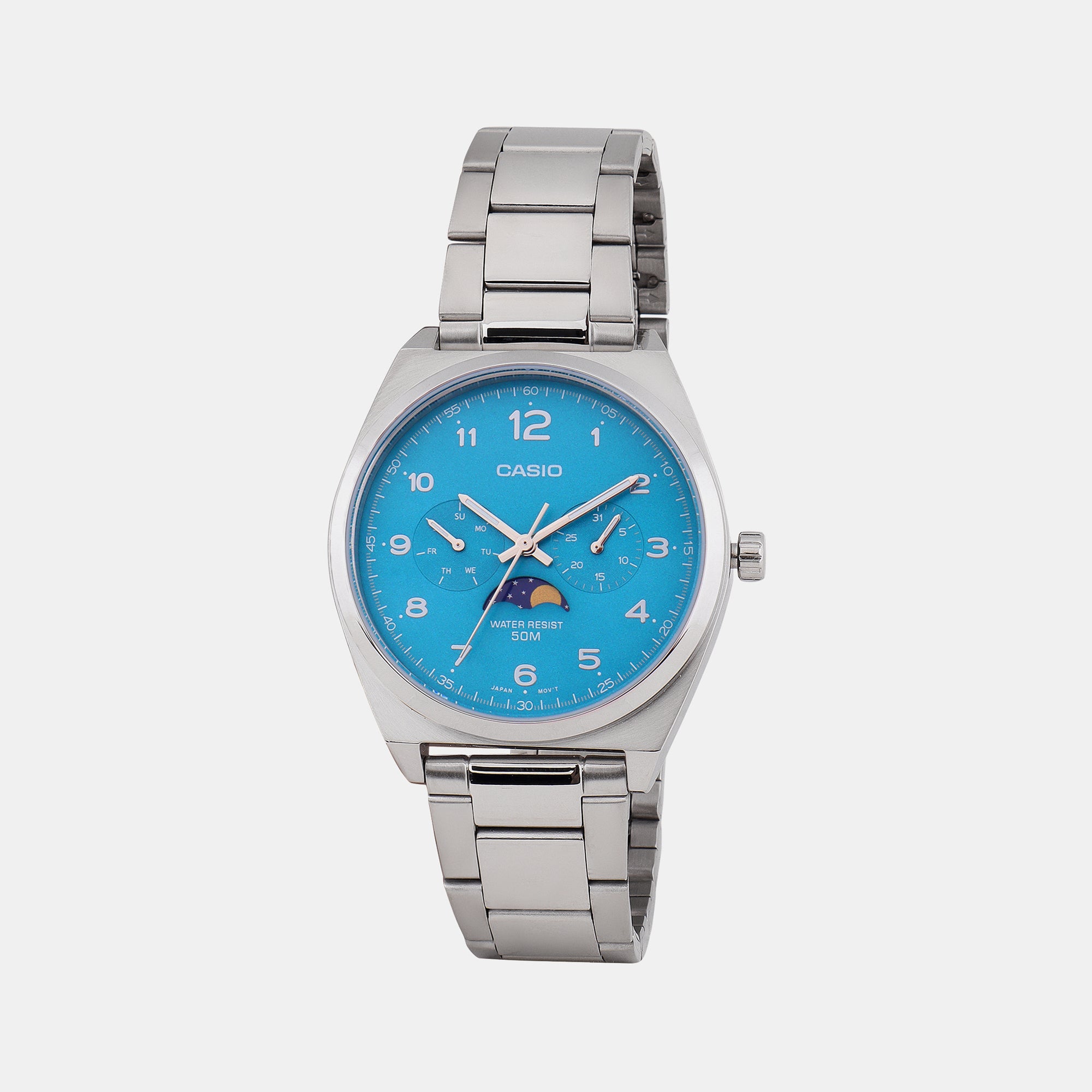 Casio Round Green Chronograph watch