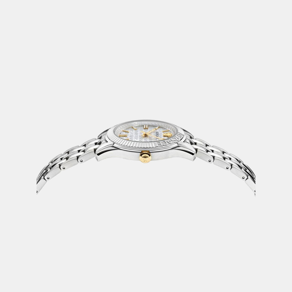 Women Quartz Grey Dial Analog Stainless Steel Watch VE6C00323