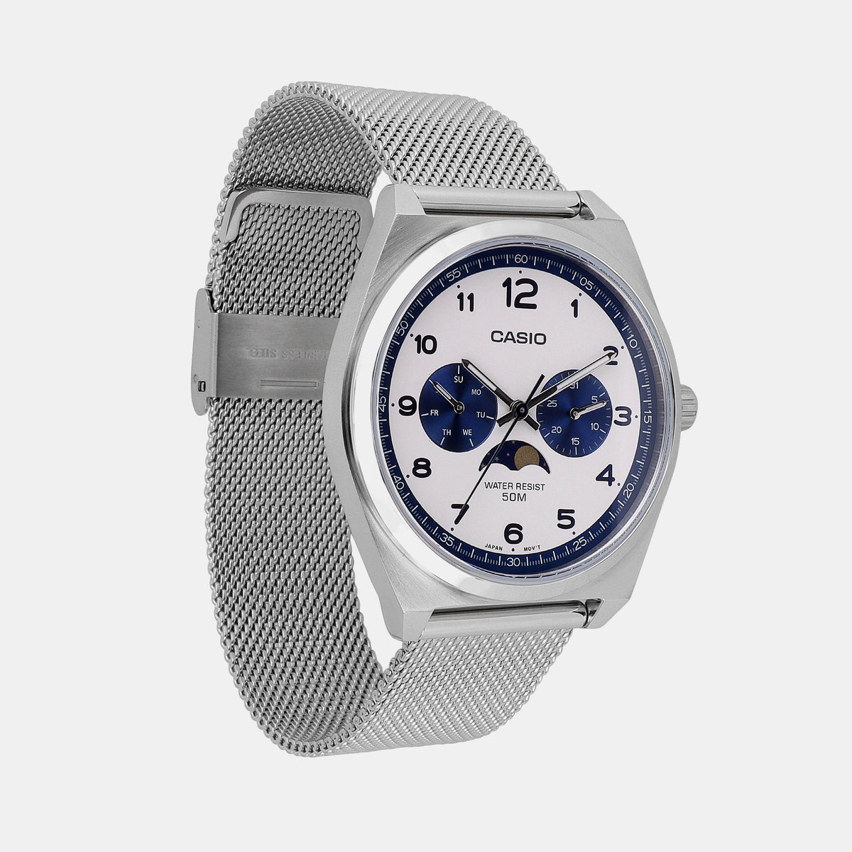 Casio Men Round White watch