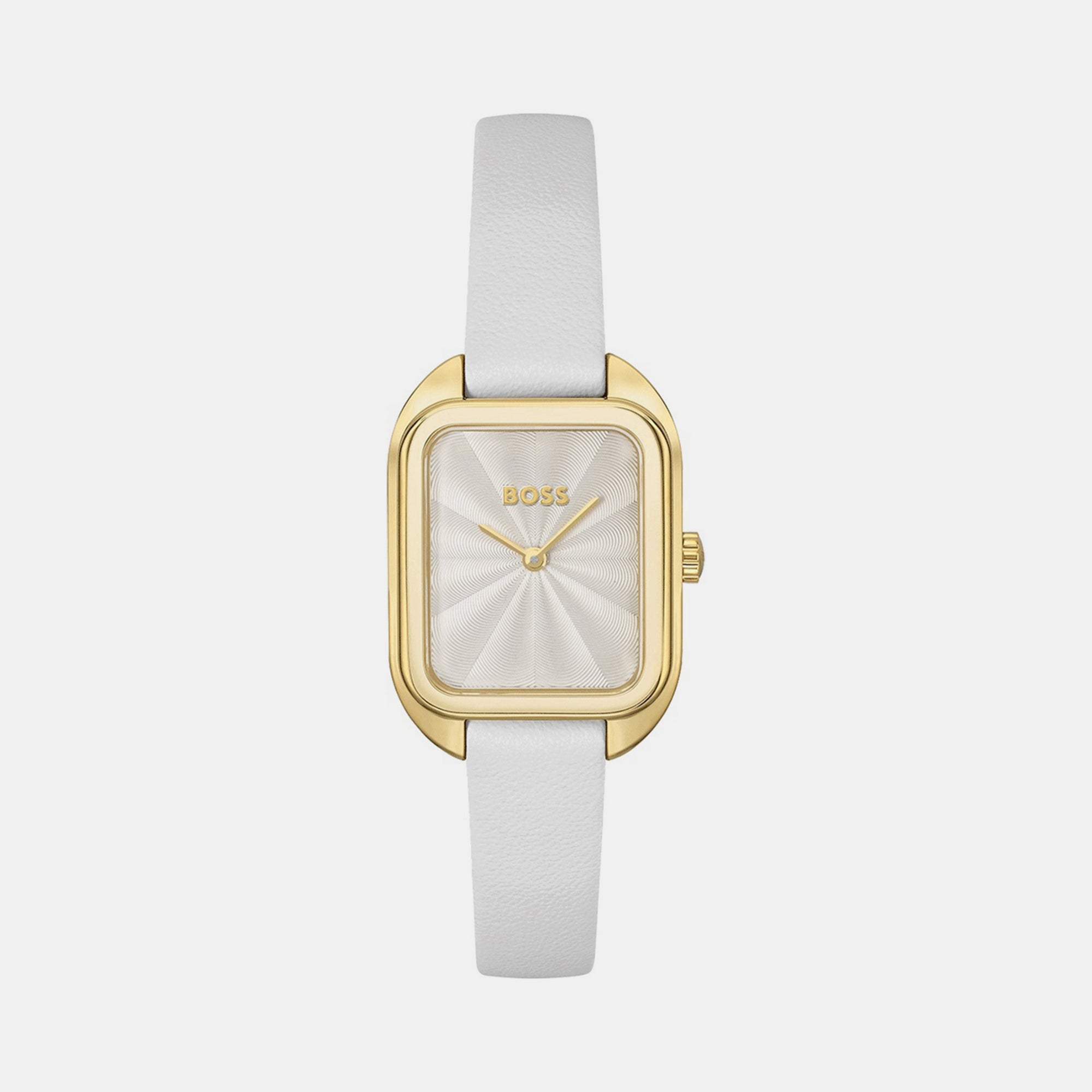 Boss Rectangular Silver Analog watch