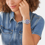 Fossil Women Round Purple watch