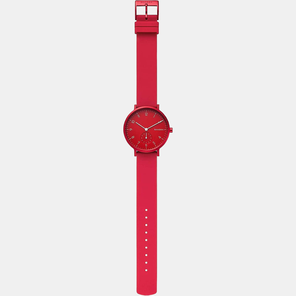 Skagen Women Round Red watch