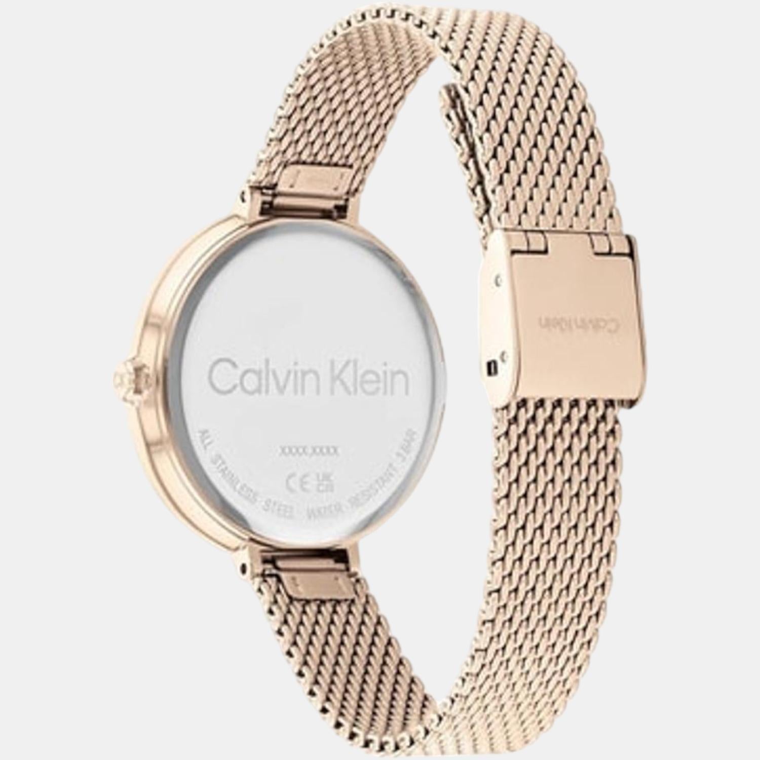 Calvin Klein Women Round Pink watch