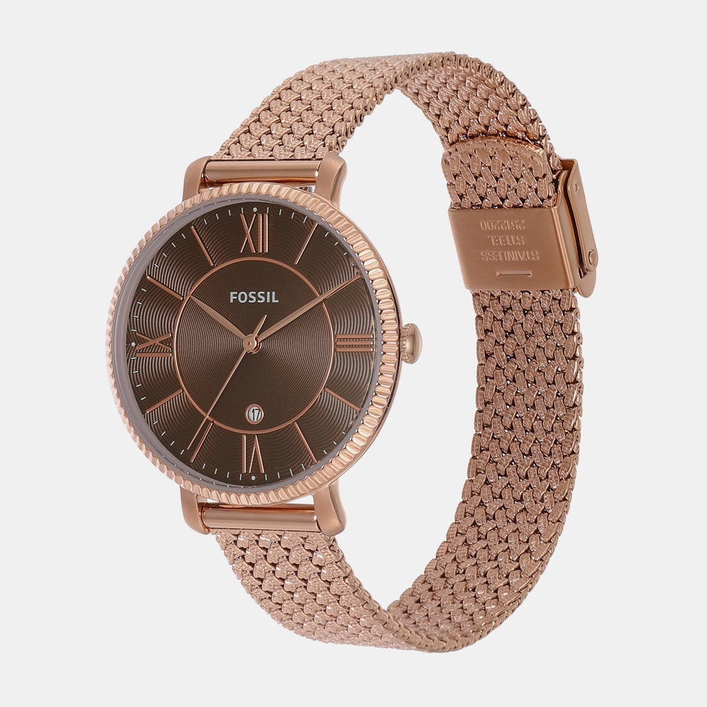 Fossil Women Round Brown watch