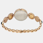 Fria Women Quartz Green Dial Analog Brass Watch TWEL16404