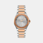 Armani Exchange Round Silver Analog watch