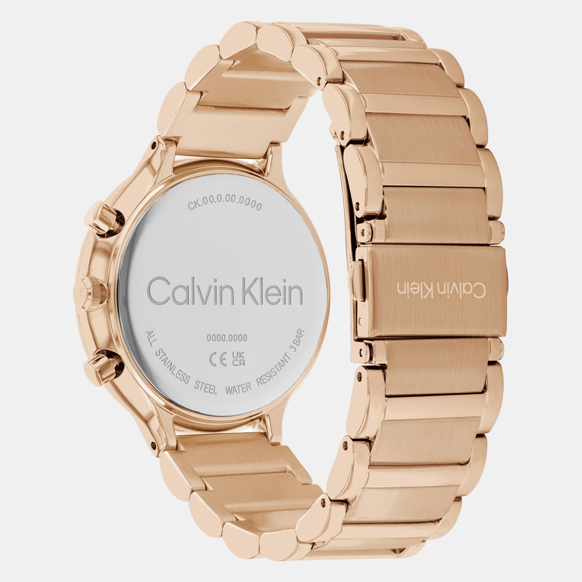 Buy Calvin Kelvin Gold Round Dial Women Watch - 25200131 | Helios Watch  Store