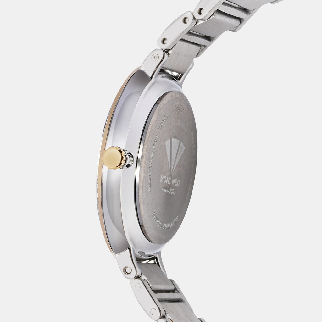 Mont Neo Women Round Silver watch