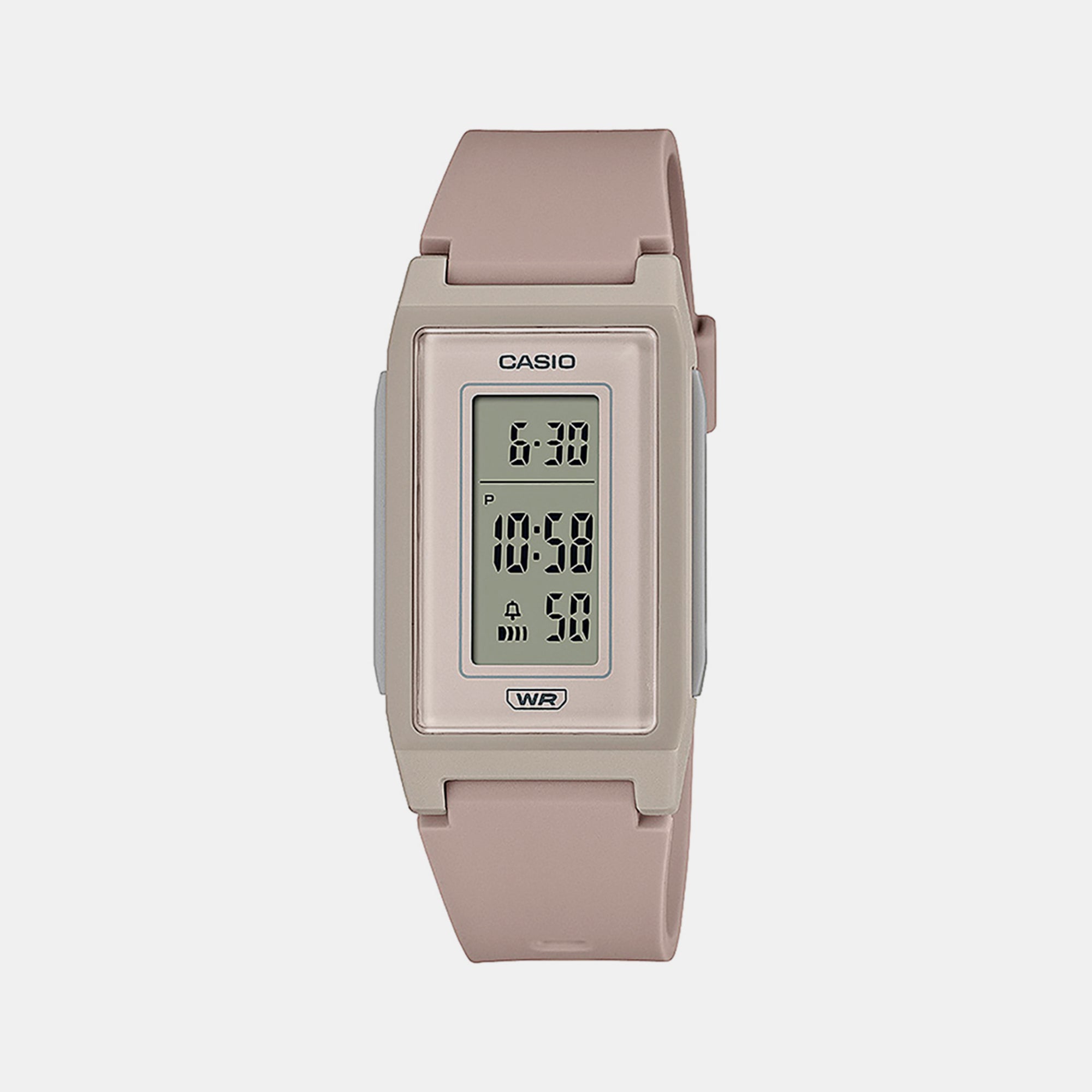 Casio Rectangular Off White Digital watch