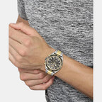 Energy Men Quartz Black Dial Chronograph Stainless Steel Watch 1513974