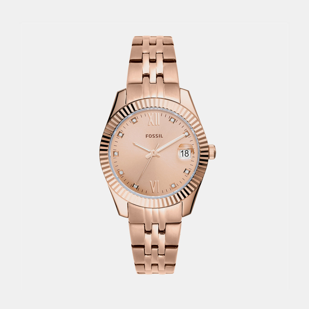 Fossil Round Rose Gold Analog watch
