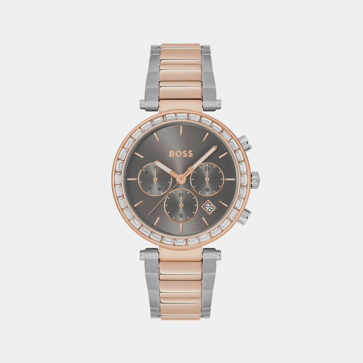 Boss Round Grey Chronograph watch
