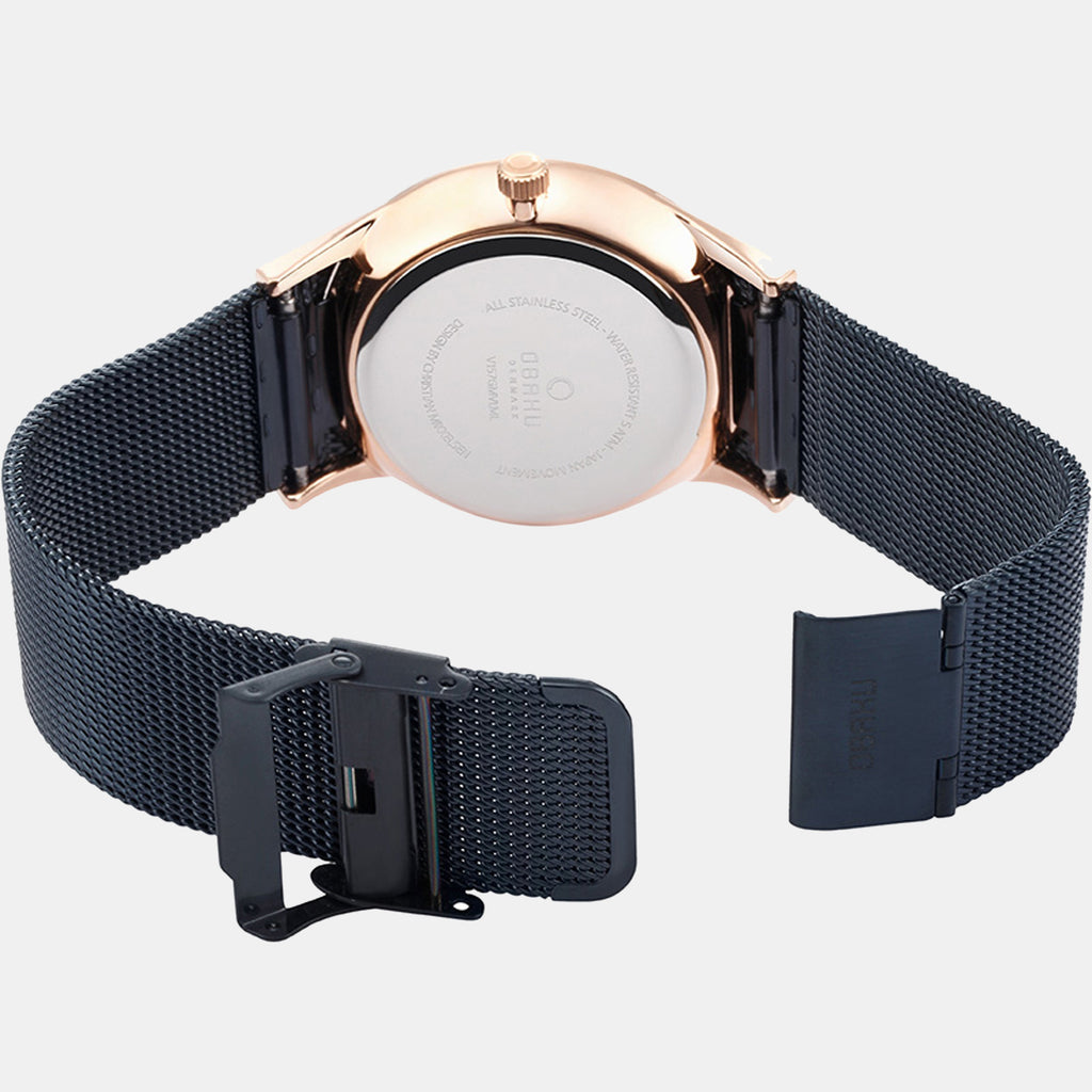 Obaku Men Round Blue watch