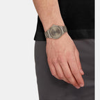 Ck Iconic Unisex Quartz Khaki Dial Analog Stainless Steel Watch 25200228