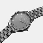 Tang Lille Ash Men Quartz Black Dial Analog Stainless Steel Watch V260LXUUSU