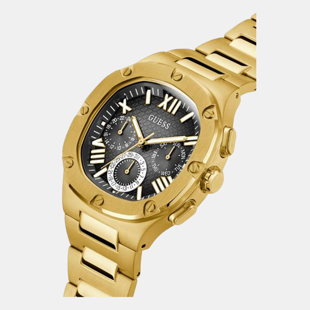 Headline Men Quartz Black Dial Chronograph Stainless Steel Watch GW0572G2