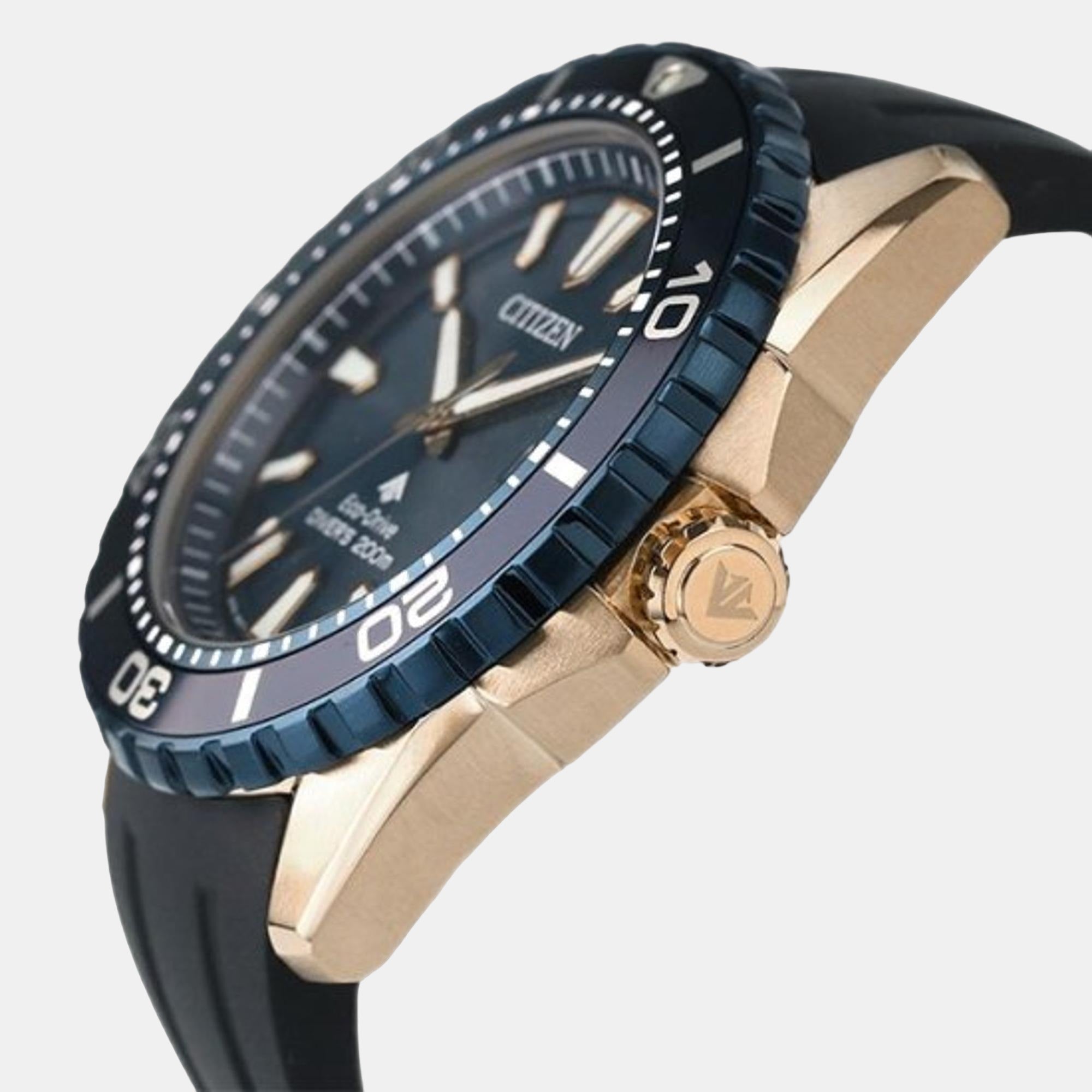 Men Quartz Blue Dial Analog Silicone Watch BN0196-01L