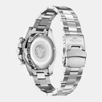 Deep Sea 100 Men Quartz Blue Dial Chronograph Stainless Steel Watch 851837 41 45 20