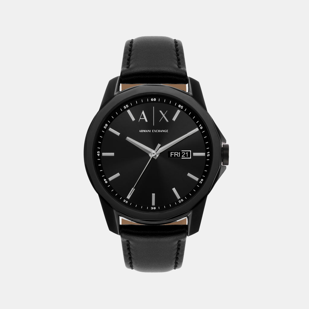 Armani Exchange Round Black Analog watch