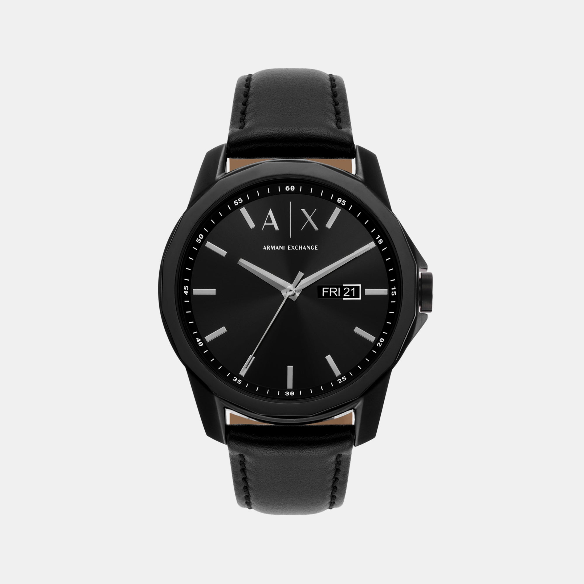 Armani Exchange Round Black Analog watch