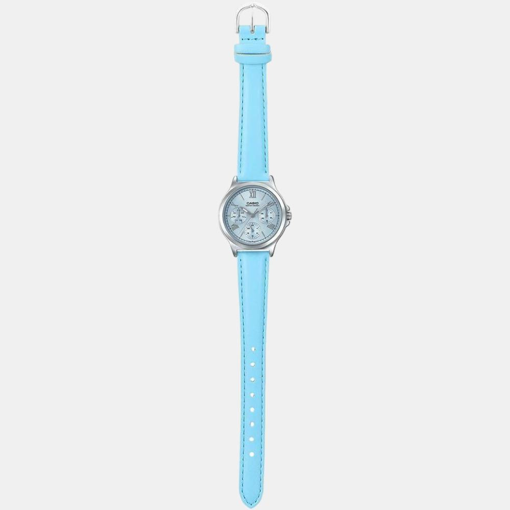Casio Leather Blue watch