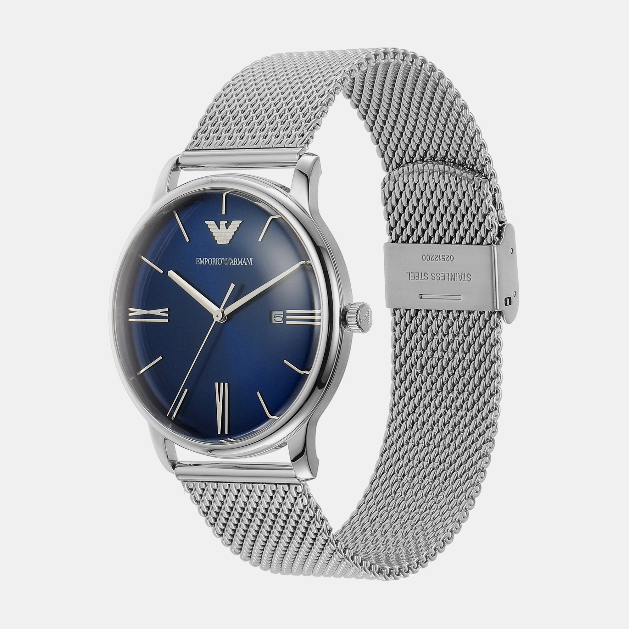 Emporio Armani Men Round Blue watch