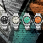 Seiko Men Round Orange watch