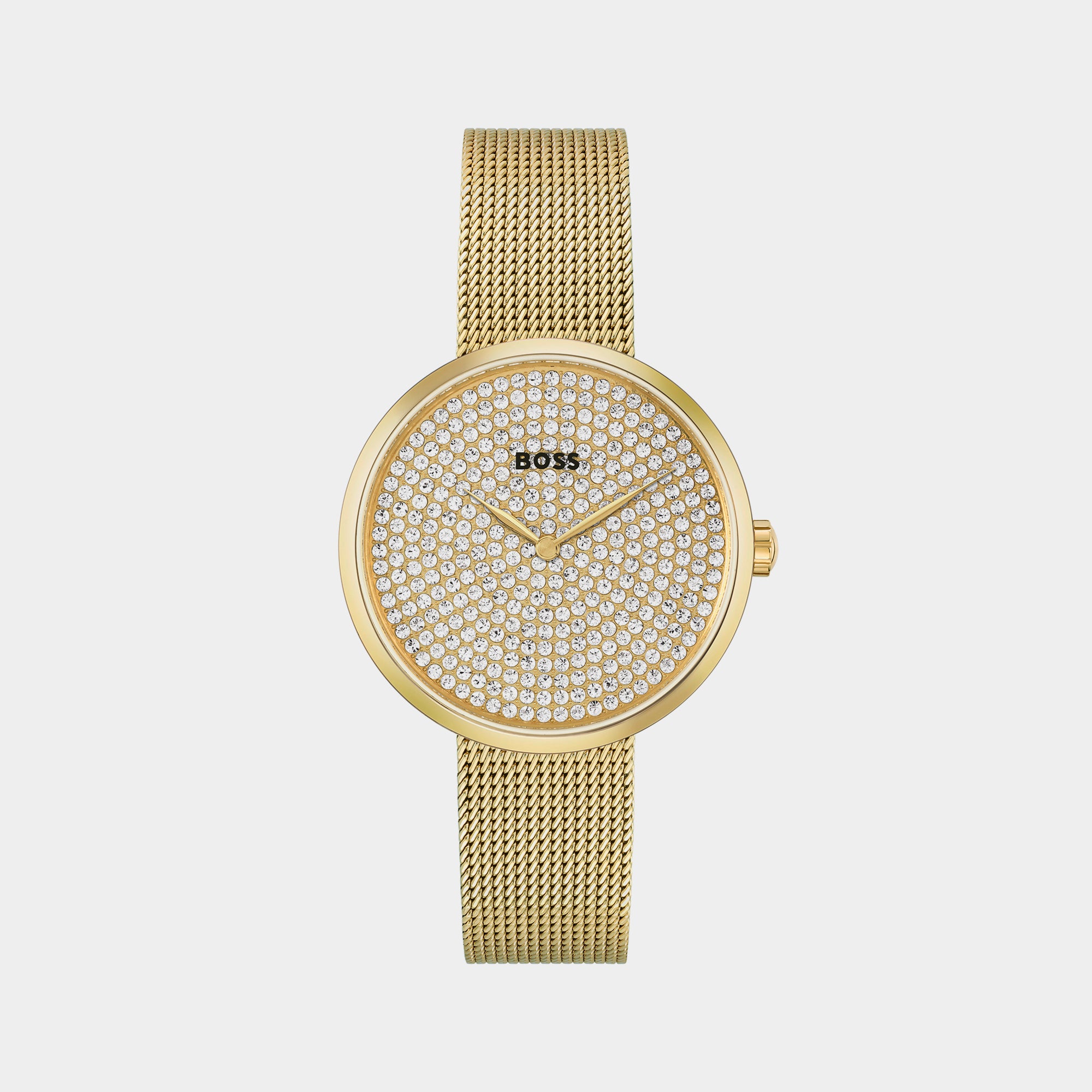 Boss Round Gold Analog watch