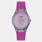 Guess Round Clear Analog watch